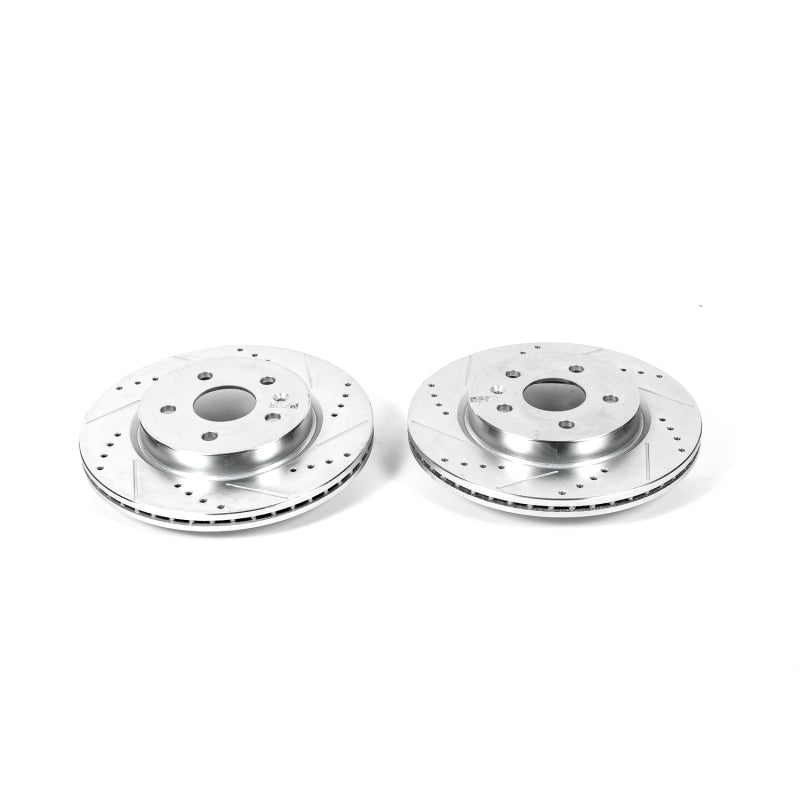 PowerStop Power Stop 2010 Buick Allure Rear Evolution Drilled & Slotted Rotors - Pair