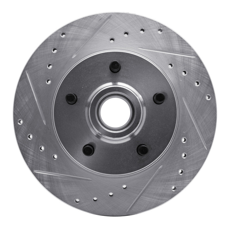 R1 Concepts R1 1988-1991 Chevrolet C1500 Front Left Drilled & Slotted Silver Brake Rotor