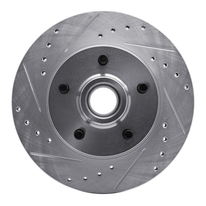 R1 Concepts R1 1988-1991 Chevrolet C1500 Front Left Drilled & Slotted Silver Brake Rotor