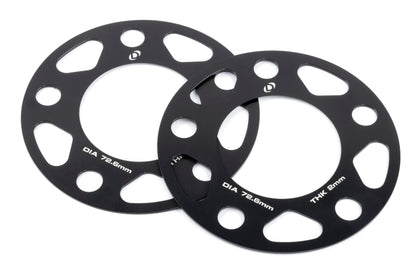 Dinan Wheel Spacers - 5x120 - 72.6mm CB - 2mm Thick (Set of 2)