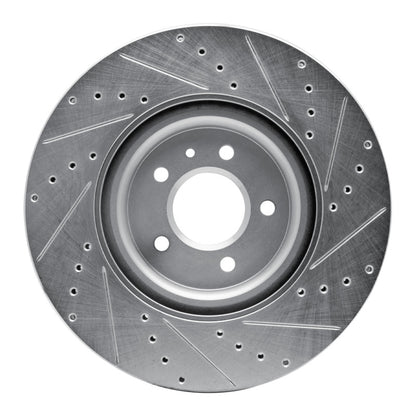 R1 Concepts R1 16-20 Buick Regal Sportback Front Left Drilled & Slotted Silver Brake Rotor