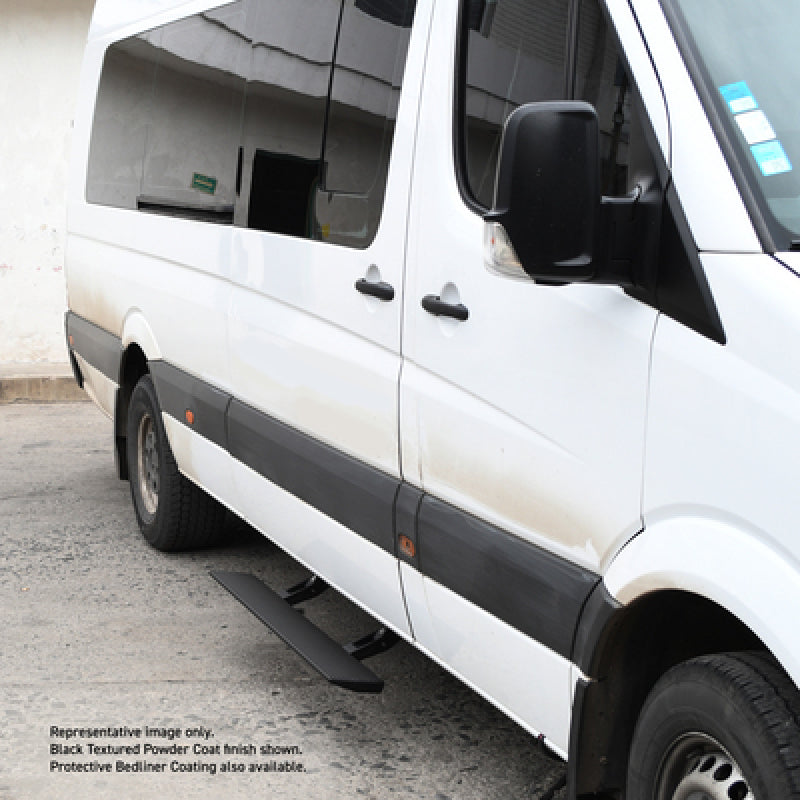 Go Rhino RealTruck 13-18 Mercedes-Benz Sprinter 25/3500 Van 3dr VoltStep Electric Running Board Kit - Tex Blk