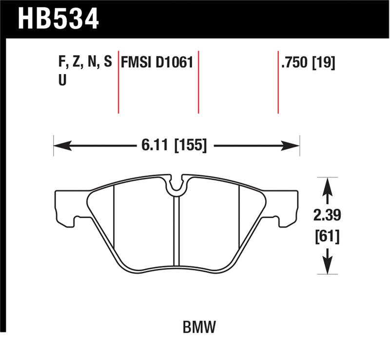 Hawk Performance Hawk 08-12 BMW 128i /06 325i/325Xi /07 328i/328Xi /06 330i/330Xi Front DTC-70 Race Brake Pads