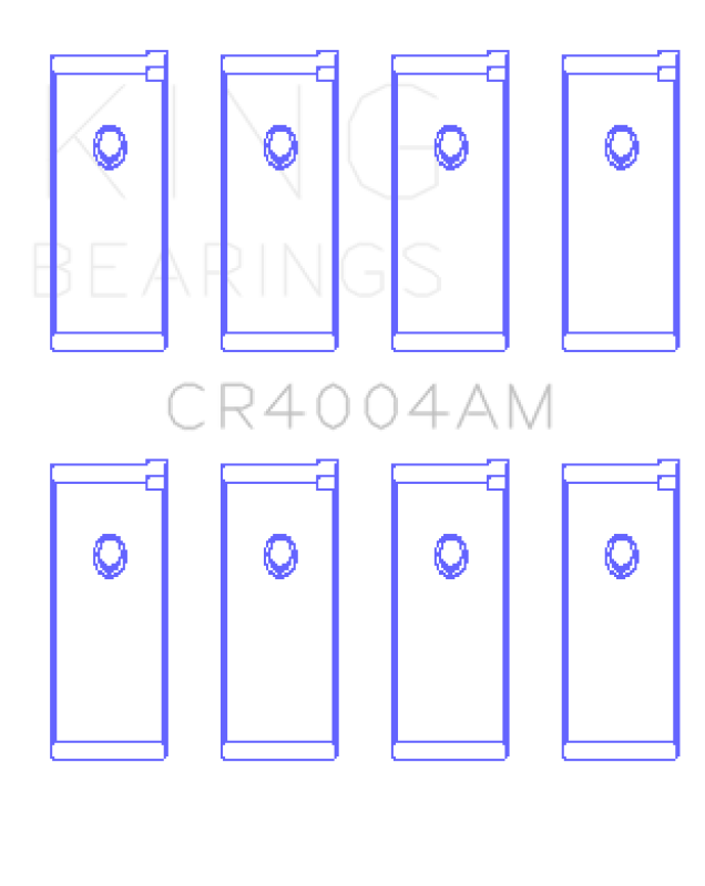 King Engine Bearings Isuzu 4Xc1/4Xc1T (Size +0.50mm) Connecting Rod Bearing Set