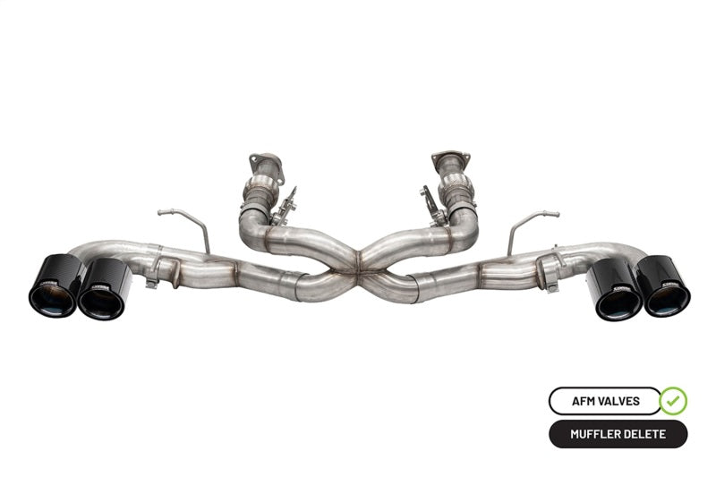 CORSA Performance Corsa 20-25 Chevrolet Corvette C8 RWD 3in Xtreme Cat-Back Exhaust w/4.5in Carbon Fiber Black PVD Tip