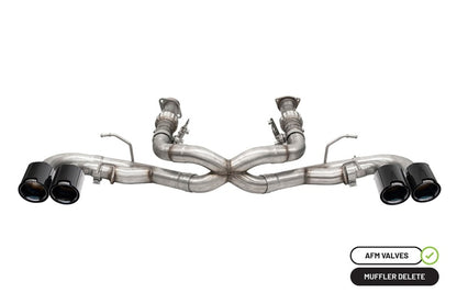 CORSA Performance Corsa 20-25 Chevrolet Corvette C8 RWD 3in Xtreme Cat-Back Exhaust w/4.5in Carbon Fiber Black PVD Tip