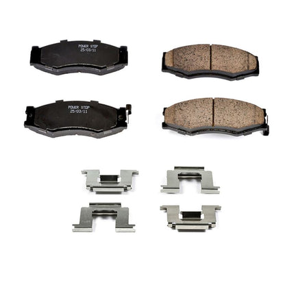PowerStop Power Stop 90-92 Infiniti M30 Front Z17 Evolution Ceramic Brake Pads w/Hardware