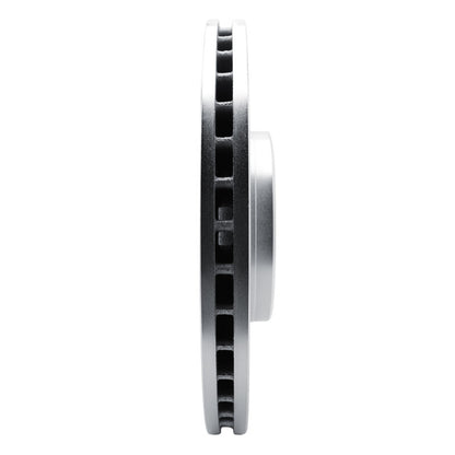 R1 Concepts R1 17-25 Volvo S90 Front Right Drilled & Slotted Silver Brake Rotor