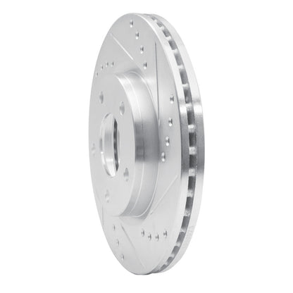 R1 Concepts R1 13-19 Nissan SENTRA Front Right Drilled & Slotted Silver Brake Rotor