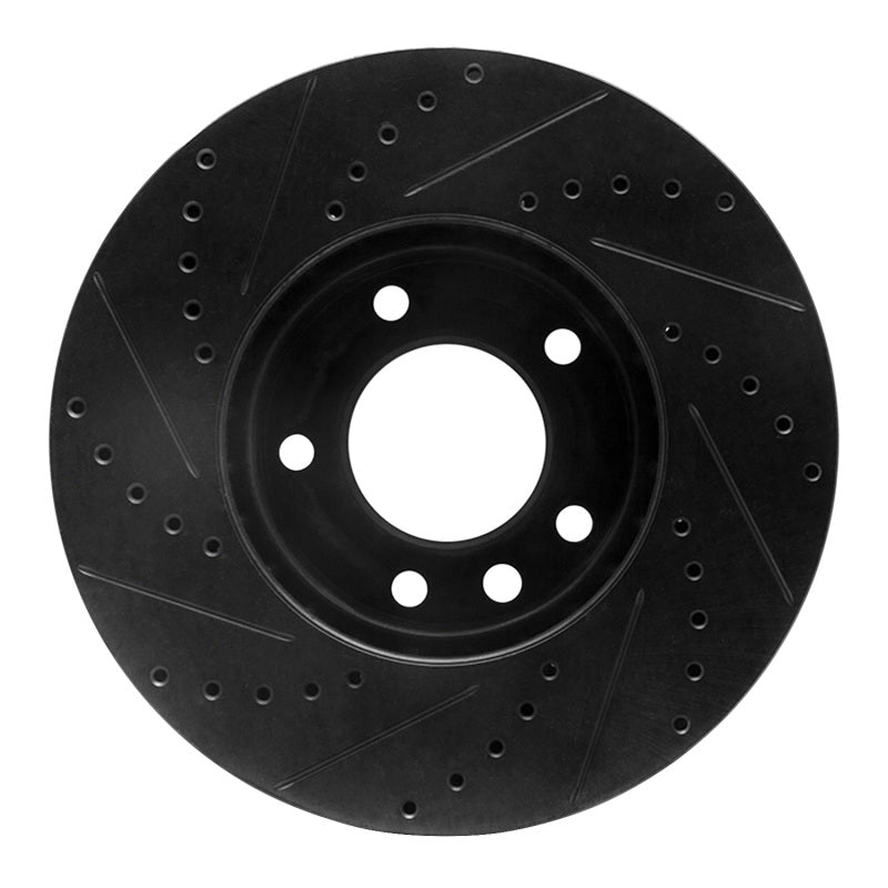 R1 Concepts R1 08-18 Mercedes-Benz G500 (USA/Canada) Front Right Drilled & Slotted Black Brake Rotor
