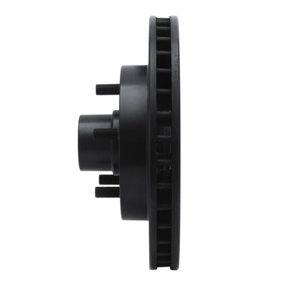 R1 Concepts R1 88-94 Chevrolet C1500 Front Left Drilled & Slotted Black Brake Rotor