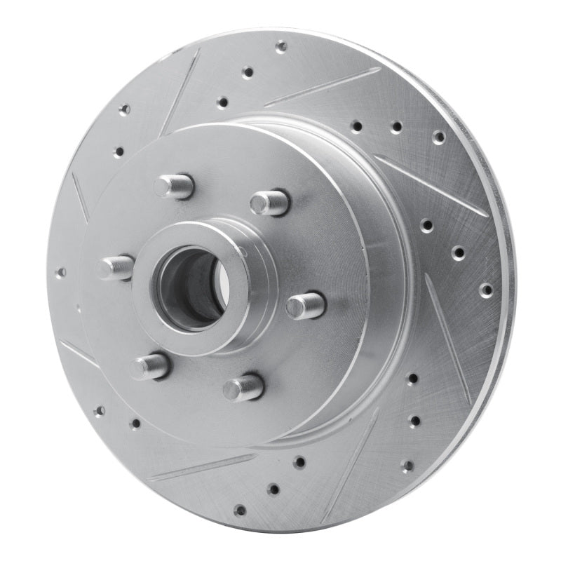 R1 Concepts R1 93-96 Dodge DAKOTA RWD Front Left Drilled & Slotted Silver Brake Rotor