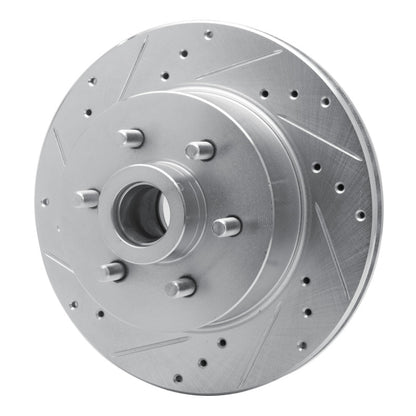 R1 Concepts R1 93-96 Dodge DAKOTA RWD Front Left Drilled & Slotted Silver Brake Rotor