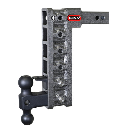 GEN-Y Hitch Gen-Y Mega Duty 2in Shank 12.5in Drop 10K Hitch w/GH-031 Dual-Ball/GH-032 Pintle Lock