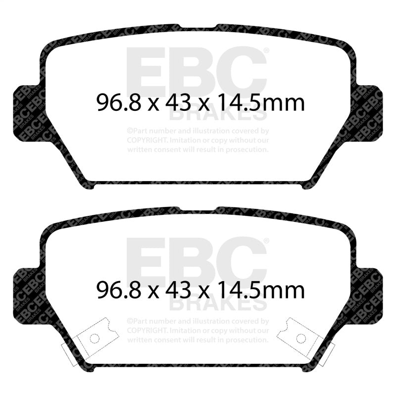 EBC 2018+ Mitsubishi Eclipse Cross 1.5T Ultimax Rear Brake Pads