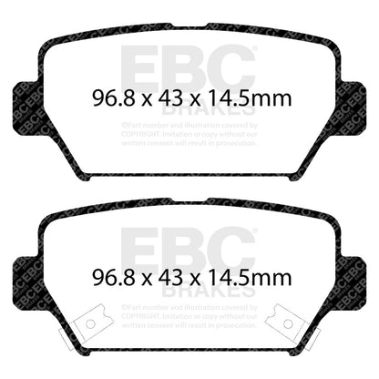 EBC 2018+ Mitsubishi Eclipse Cross 1.5T Ultimax Rear Brake Pads