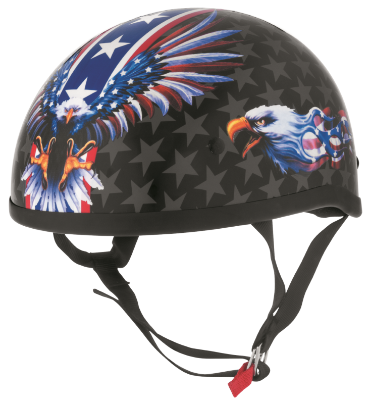 Bikers Choice Skid Lids Flame Eagle Original Helmet - Large
