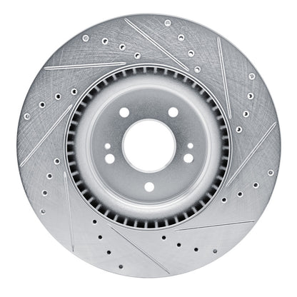 R1 Concepts R1 21-26 Hyundai SONATA Front Left Drilled & Slotted Silver Brake Rotor