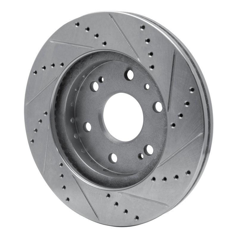 R1 Concepts R1 09-20 Chevrolet TAHOE Front Left Drilled & Slotted Silver Brake Rotor