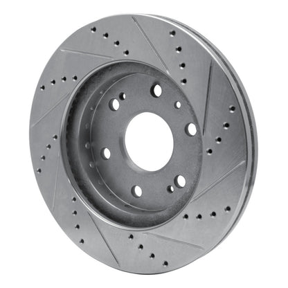 R1 Concepts R1 09-20 Chevrolet TAHOE Front Left Drilled & Slotted Silver Brake Rotor