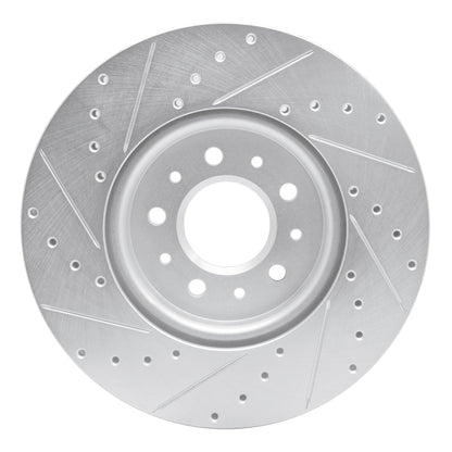 R1 Concepts R1 16-21 Buick LaCrosse Front Right Drilled & Slotted Silver Brake Rotor