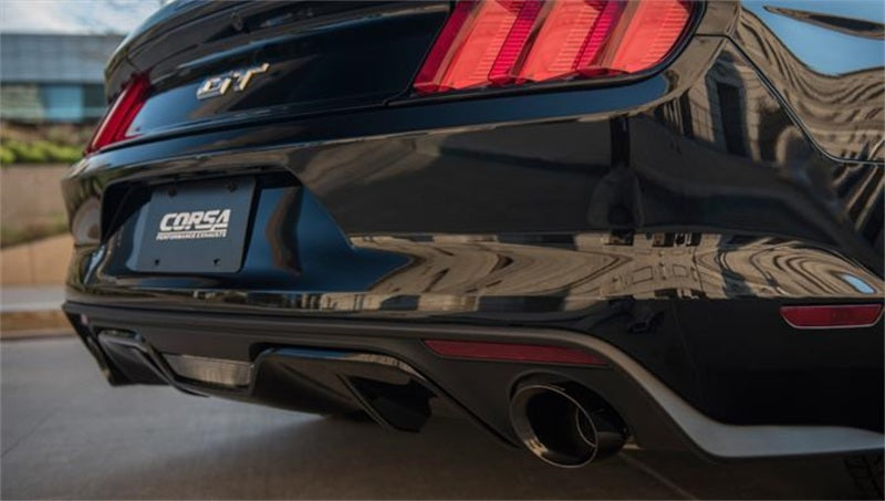CORSA Performance Corsa 2015-2017 Ford Mustang GT Convertible 5.0L V8 Black Xtreme Dual Rear Exit Exhaust