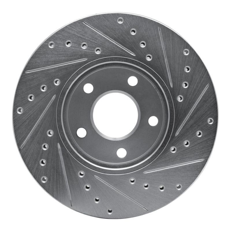 R1 Concepts R1 10-13 Ford Transit CONNECT Front Left Drilled & Slotted Silver Brake Rotor