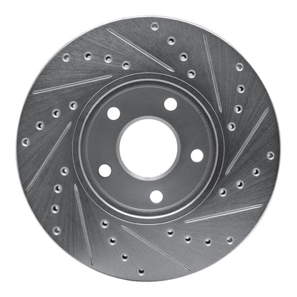 R1 Concepts R1 10-13 Ford Transit CONNECT Front Left Drilled & Slotted Silver Brake Rotor