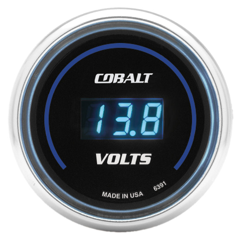 Autometer Cobalt 52mm Digital Voltmeter 8-19 Volts Gauge