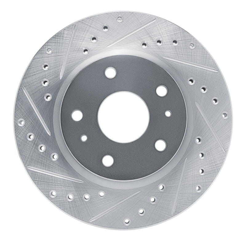 R1 Concepts R1 88-89 Chevrolet C3500 Front Left Drilled & Slotted Silver Brake Rotor