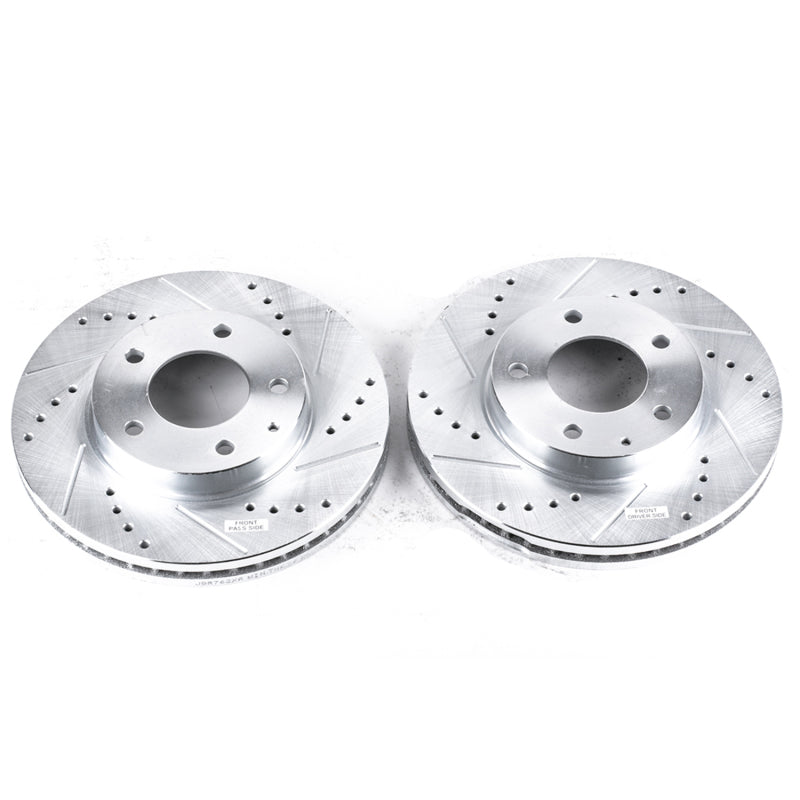 PowerStop Power Stop 95-00 Mazda Millenia Front Evolution Drilled & Slotted Rotors - Pair