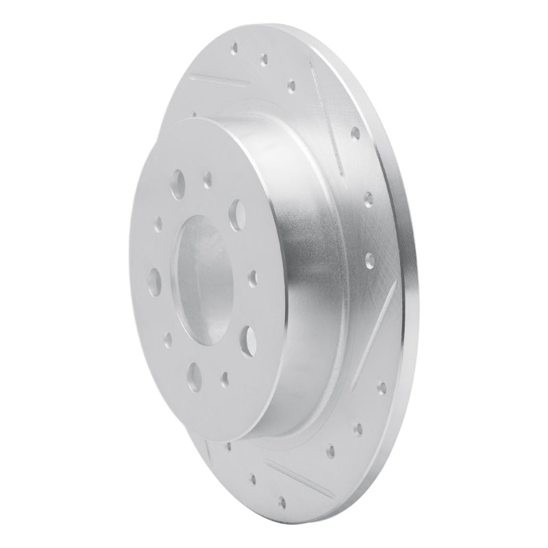 R1 Concepts R1 95-97 Volvo 960 Rear Right Drilled & Slotted Silver Brake Rotor