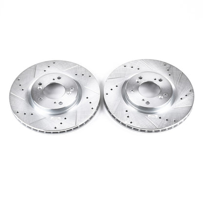 PowerStop Power Stop 00-09 Honda S2000 Front Evolution Drilled & Slotted Rotors - Pair