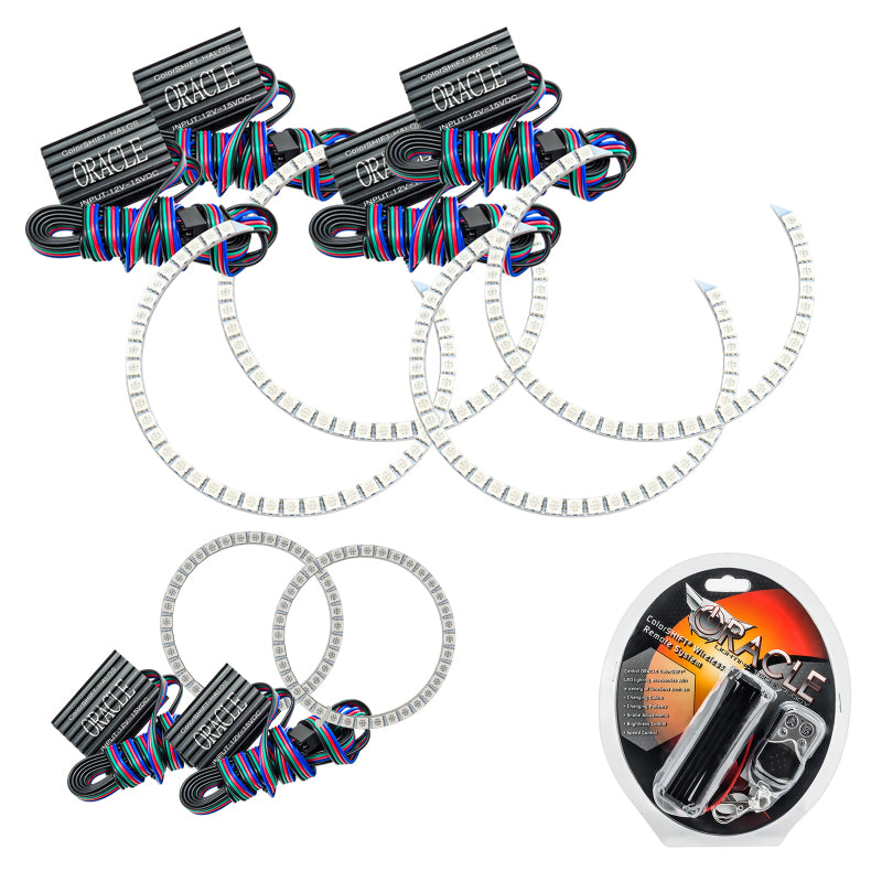 ORACLE Lighting Oracle Jeep Grand Cherokee 11-13 Triple Halo Kit - ColorSHIFT