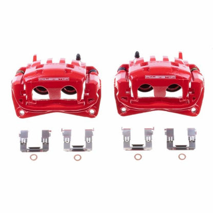 PowerStop Power Stop 13-16 Scion FR-S Front Red Calipers w/Brackets - Pair