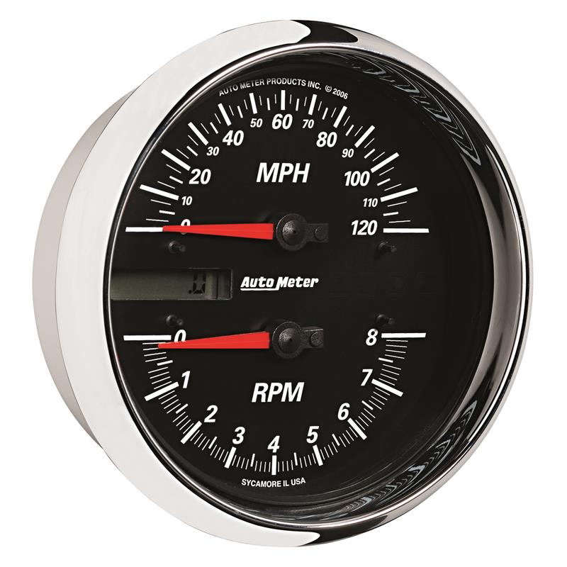 Autometer Pro-Cycle Gauge Tach/Speedo 4 1/2in 8K Rpm/120 Mph Black