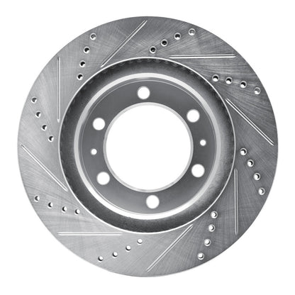 DFC 05-23 Toyota Tacoma Front Right Drilled & Slotted Silver Brake Rotor