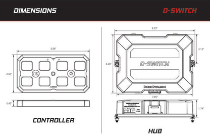 Diode Dynamics 18-25 Subaru Crosstrek D-Switch Hub Mounting Kit