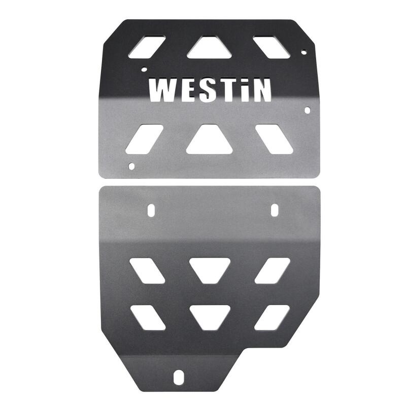 Westin 18-22 Jeep Wrangler JL Transmission Pan Skid Plate - Textured Black