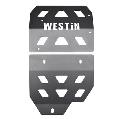 Westin 18-22 Jeep Wrangler JL Transmission Pan Skid Plate - Textured Black
