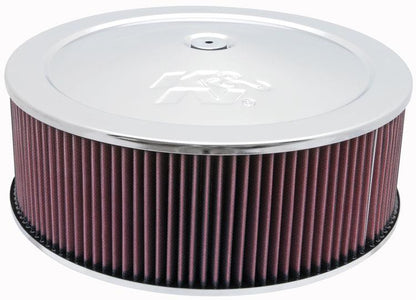 K&N Engineering K&N Round Air Filter Assembly 5.25in ID / 5in Height / 5.125in Neck Flange / 1 1/4in Drop Base