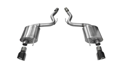 CORSA Performance Corsa 2015-2017 Ford Mustang GT 5.0 3in Axle Back Exhaust Black Dual Tips (Touring)