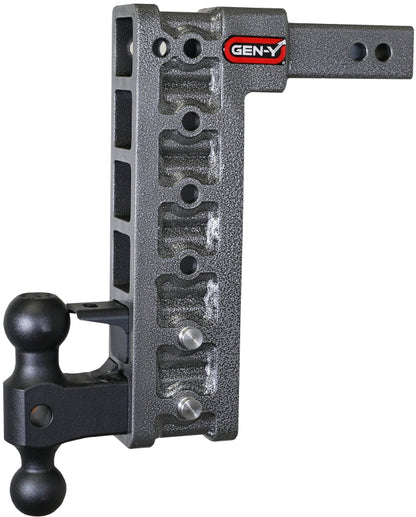 GEN-Y Hitch Gen-Y Mega Duty 2in Shank 12.5in Drop 16K Hitch w/Dual-Ball/Pintle Lock