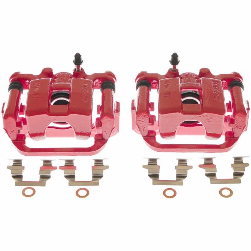 PowerStop Power Stop 17-19 Nissan Leaf Rear Red Calipers - Pair