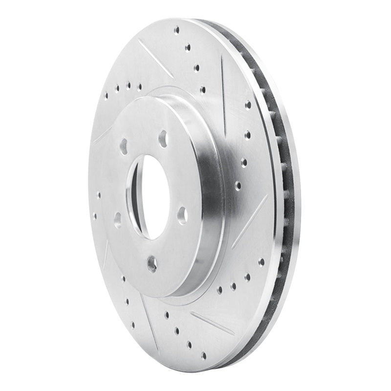 R1 Concepts R1 05-12 Ford Escape Front Right Drilled & Slotted Silver Brake Rotor