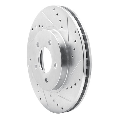 R1 Concepts R1 05-12 Ford Escape Front Right Drilled & Slotted Silver Brake Rotor