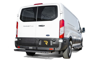 N-Fab Growler Fleet 2019 Ford Transit Van - Rear Door Step - Tex. Black