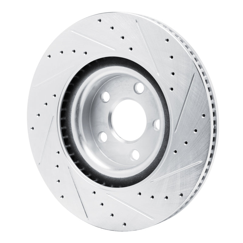 R1 Concepts R1 22-25 Ford Maverick Front Left Drilled & Slotted Silver Brake Rotor