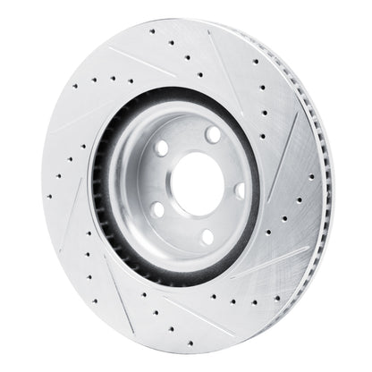 R1 Concepts R1 22-25 Ford Maverick Front Left Drilled & Slotted Silver Brake Rotor