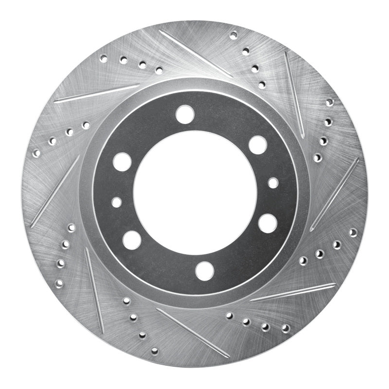 DFC 05-23 Toyota Tacoma Front Right Drilled & Slotted Silver Brake Rotor